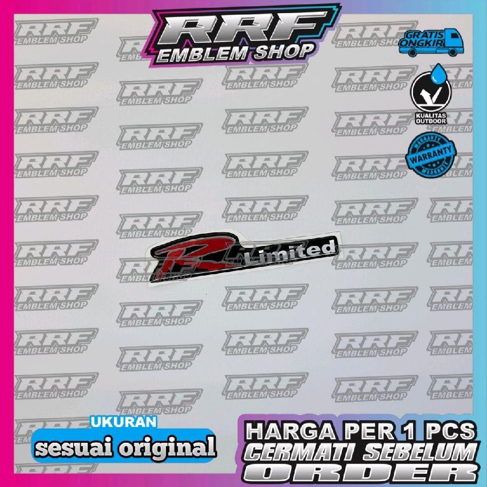 Emblem timbul R LIMITED MITSUBISHI KUDA, emblem MITSUBISHI KUDA R LIMITED