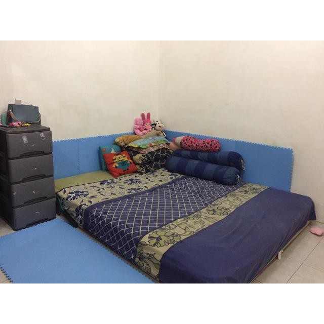 Puzzle 90x90 Alas Lantai Kaet Matras Merk Eccomat 90x90 - Eccomat matras Tikar lantai - kuning