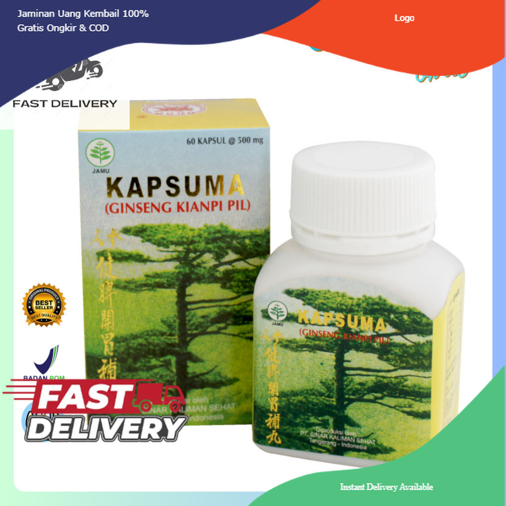 ))))))kianpi_store1(((((( Ginseng Kianpi Pil 60'S BPOM - Penambah Nafsu Makan, Obat Penggemuk Badan 