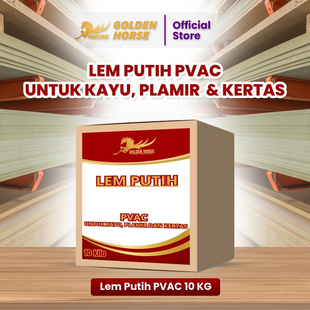 Lem Putih pvac 10 kilo - golden horse