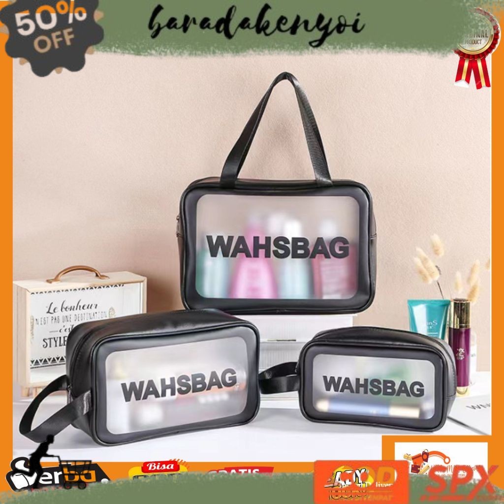 READYY YOUR NEEDED Little Mall TAS WASHBAG ANTI AIR PREMIUM IMPORT TAS KOSMETIK TRAVELING PRIA WANIT