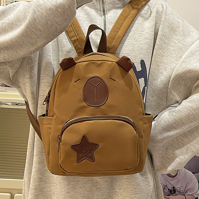 TasBagus COD Tas Ransel Capybara Tas Sekolah Kartun Tas Travel Kapasitas Besar Tas Travel Trendi