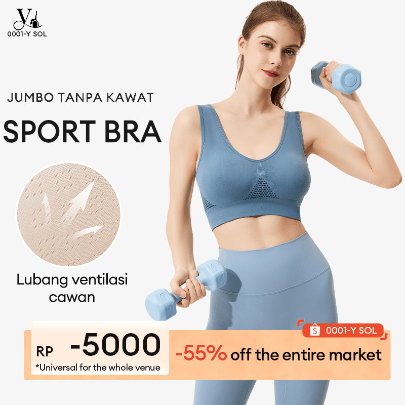AIMER Sport Bra Jumbo Push Up Bra Yoga Bh Bra Olahraga Tanpa Jahitan Nirkabel S6