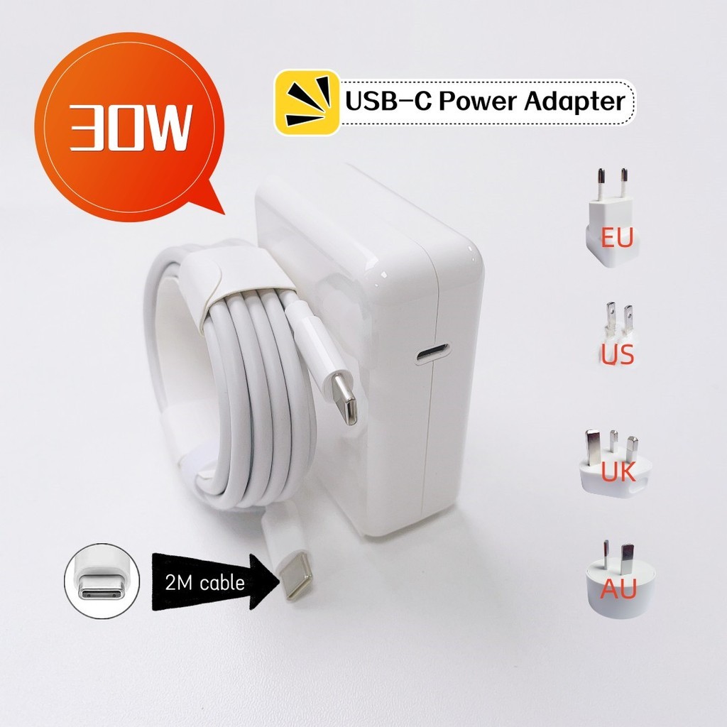 30W PD USB-C Power MagSaf* 3 Adapter Laptop Notebook Fast arger For Apple Macbook 12'' Air 13'' M1 M