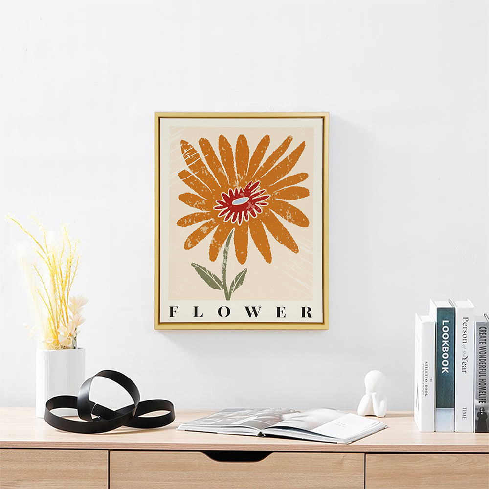 Informa 40X50 cm Hiasan Dinding Kanvas Print Flower Hl44 - Mix Canvas Wall Art Lukisan Kanvas Wall D