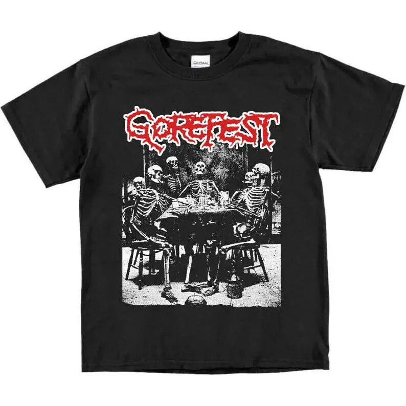 Tren Baru Gorefest-T-shirt Death Metal, Vintage, Sinister Asphyx Unleashed Pestilence Vader Leher kr