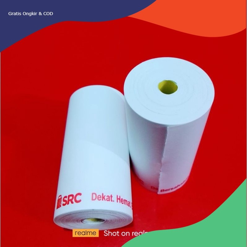 Kertas kasir thermal logo SRC 57/58x30 / Struk Edc logo 58 MM