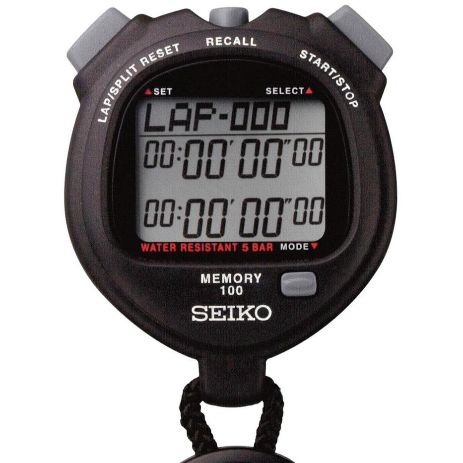 Stopwatch Seiko S23601P Digital 100 Lap Memory - Stop Watch Seiko