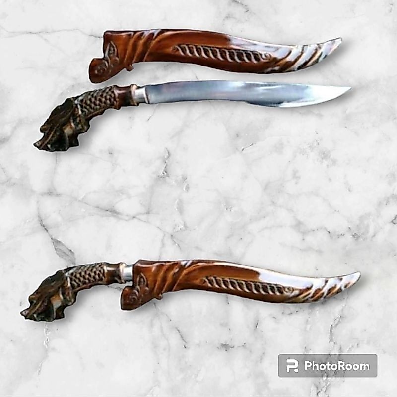 TERMURAH GOLOK ASLI CIBATU GOLOK KHUSUS PEMOTONG KAYU DAN BAMBU GOLOK FULL HITAM FULL TANG BAJA PER