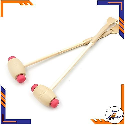 2 in 1 Alat Garuk Punggung & Palu Pijat Terapi Kayu