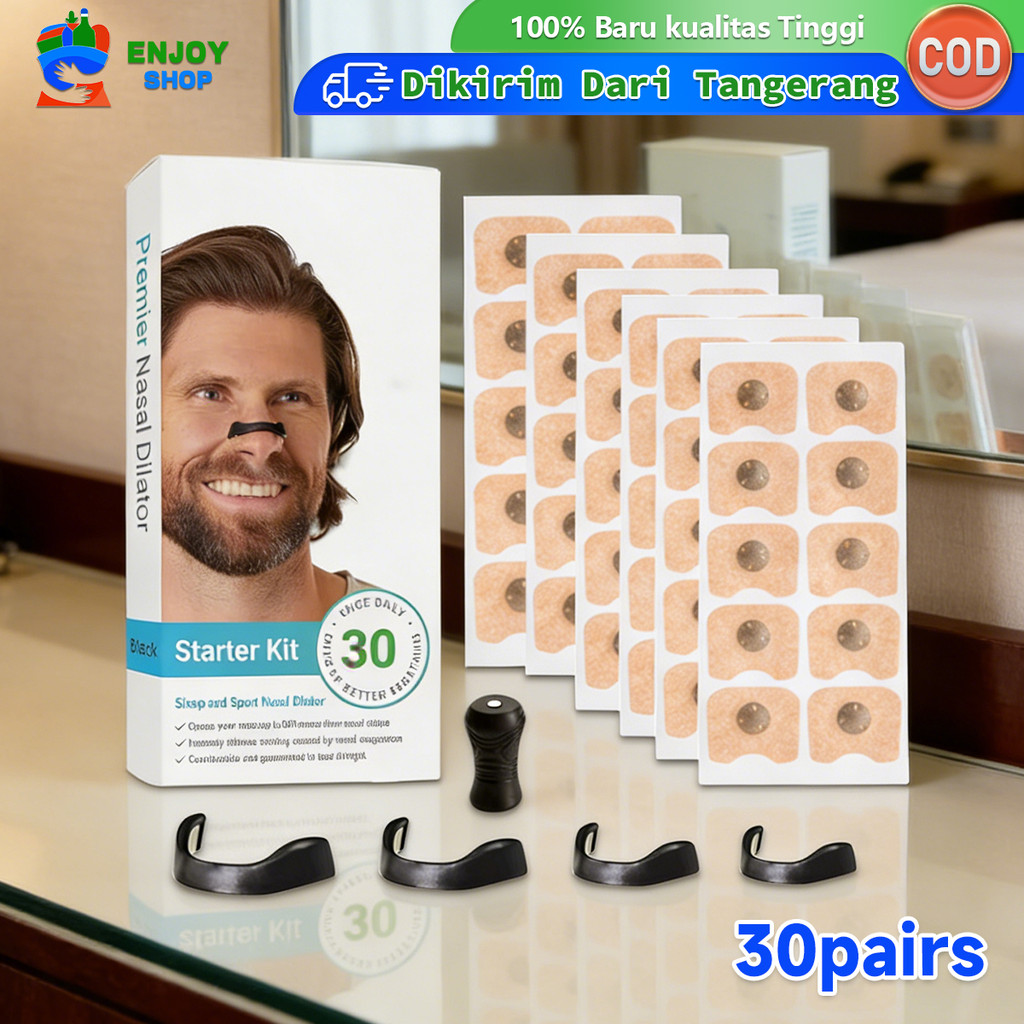 Nasal Dilator Magnet 30 Pair Alat Bantu Pernapasan Hidung Untuk Stop Snoring COD
