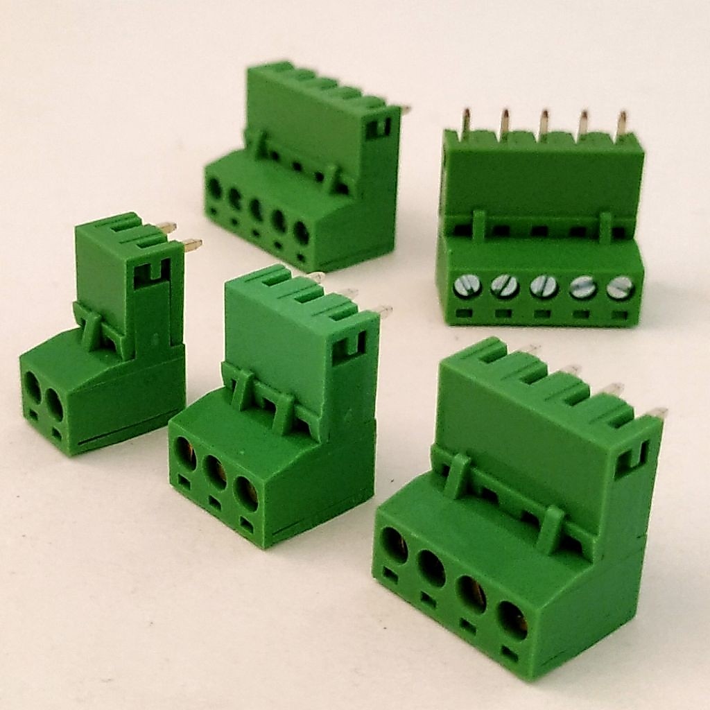 Terminal Blok Hijau KF2EDG 5.08mm 2pin 3pin 4pin 5pin Model L Terminal Block KF2EDG Konektor 2EDG Si