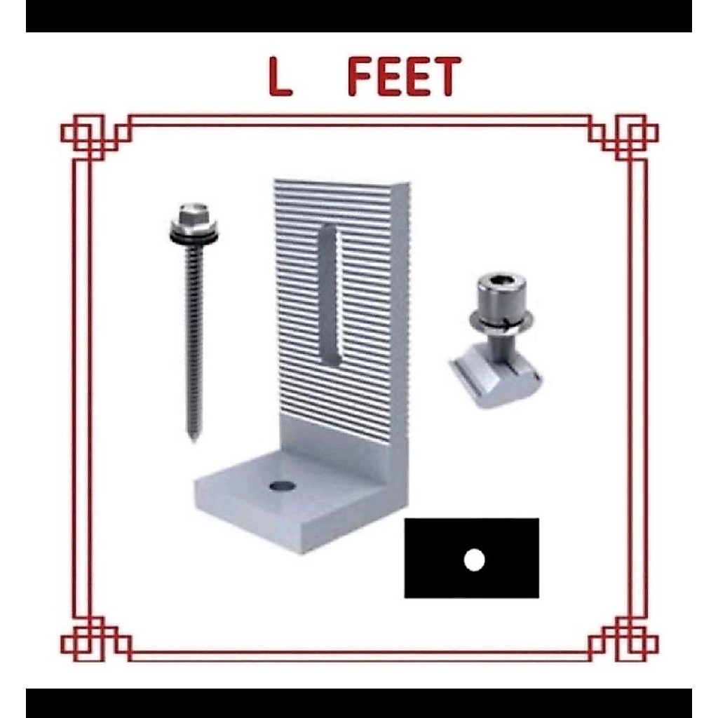 Panel Surya-Aksesoris solar panel L Feet Kit Clamp