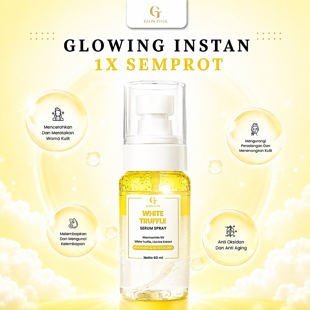 Instant Glowing White Truffle/ Serum Spray Whitening Glowing