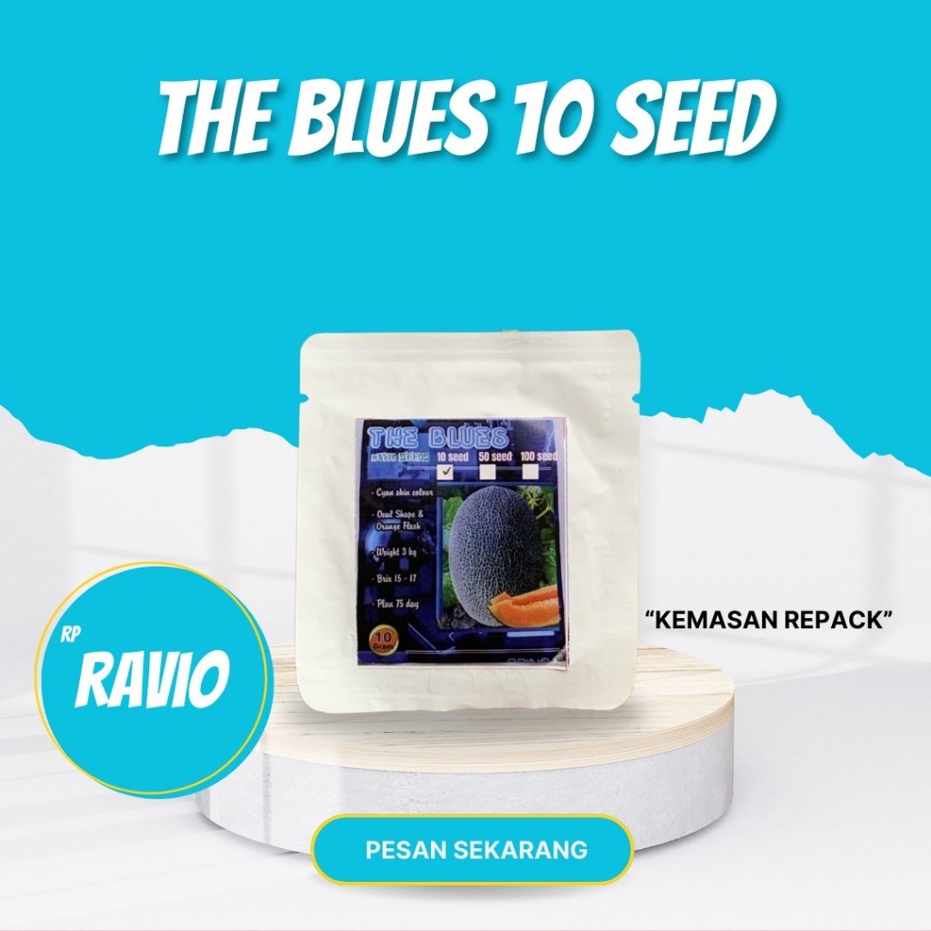 Benih Melon THE BLUES Repack Isi 10 Biji Melon