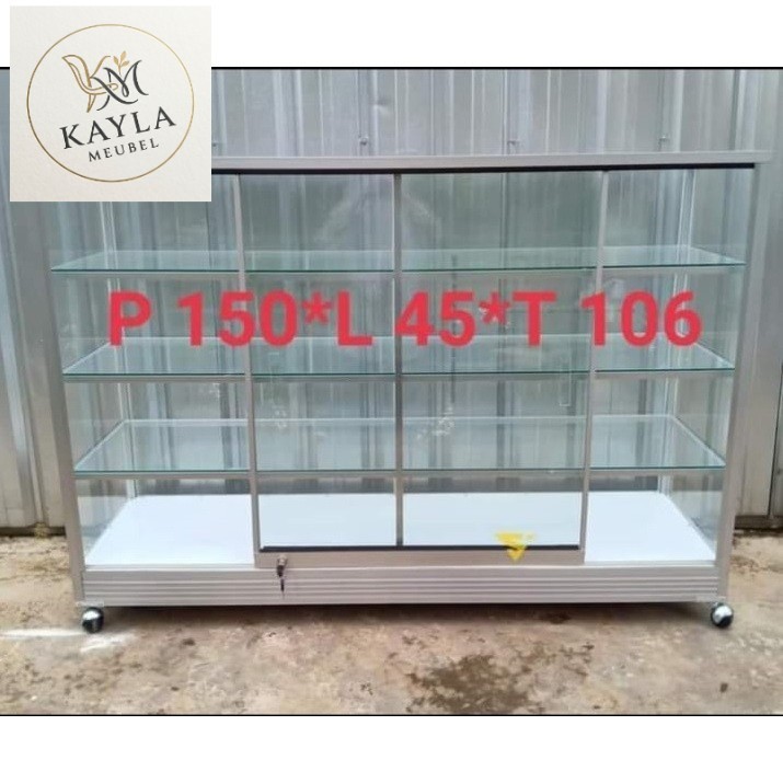 PROMO Etalase Toko Murah Anti Karat Kokoh etalase toko kaca