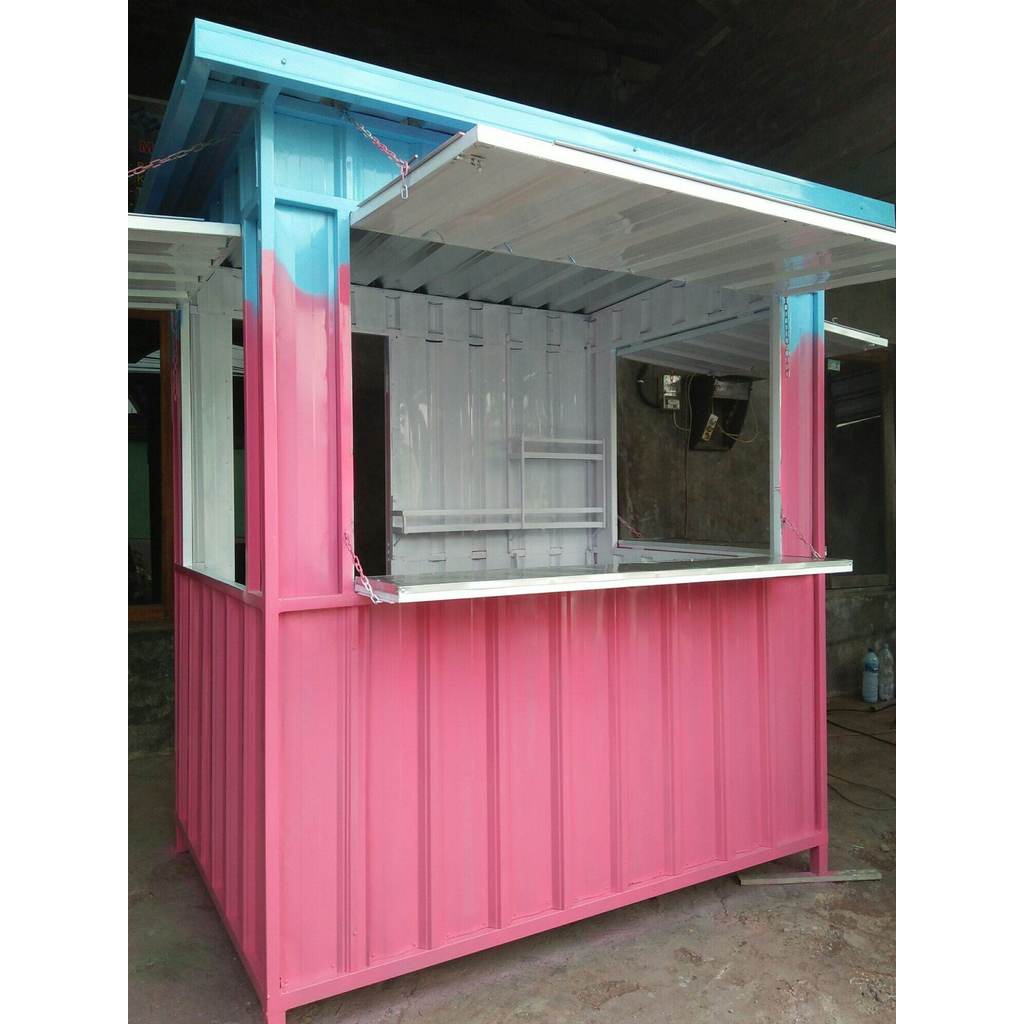 both semi kontainer rangka besi hollow 150 x 200