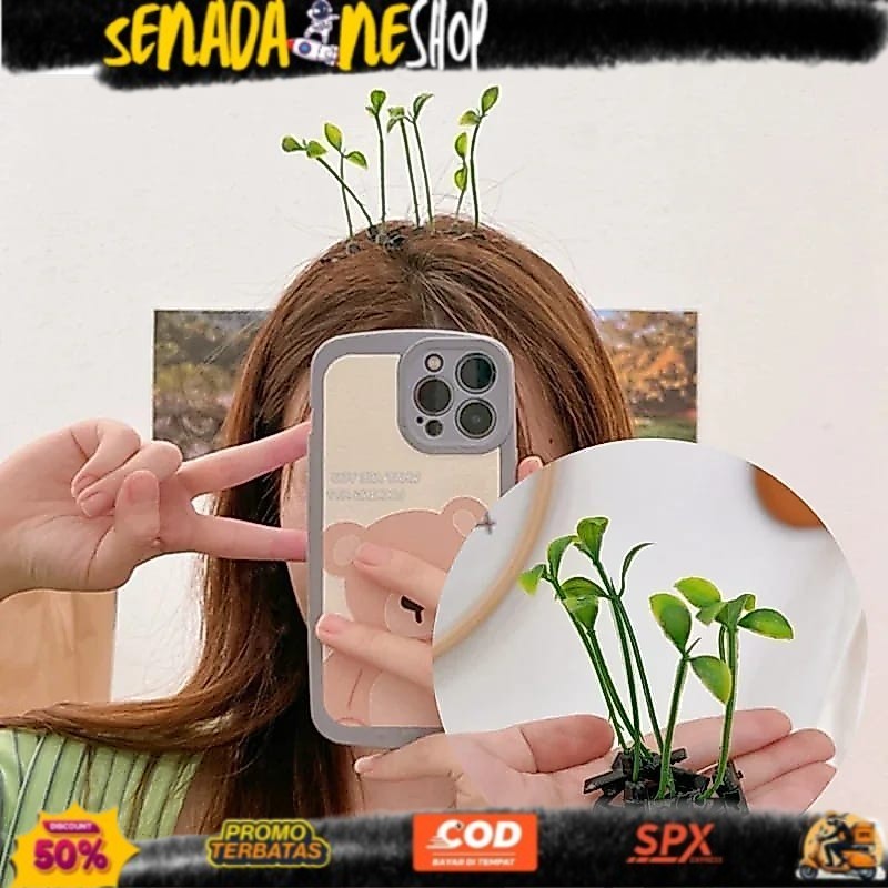 TRENDING BARU Hairpin Jepitan Sepucuk Daun Tunas Tauge Sporut Hick Jepit Rambut Cosplay COSZY