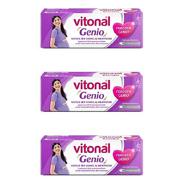 Vitonal Genio Multivitamin Ibu Hamil dan Menyusui isi 30 tablet