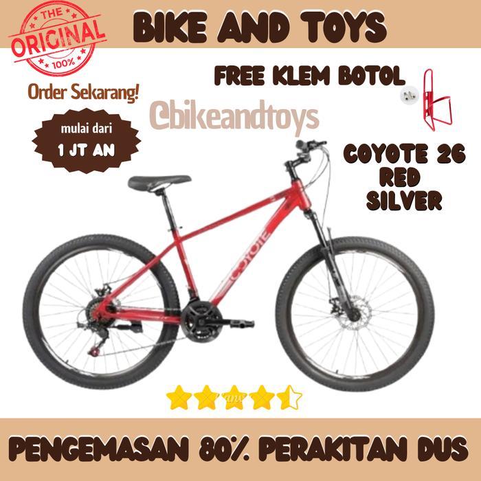 SEPEDA MTB ELEMENT COYOTE 27.5 INCH & 26 INCH - COYOTE 26 RED