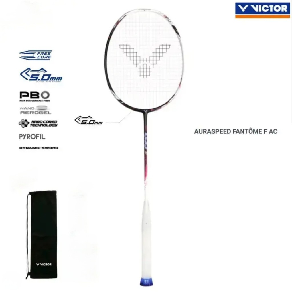 Raket Badminton VICTOR AURASPEED FANTOME F AC ORI VICTOR