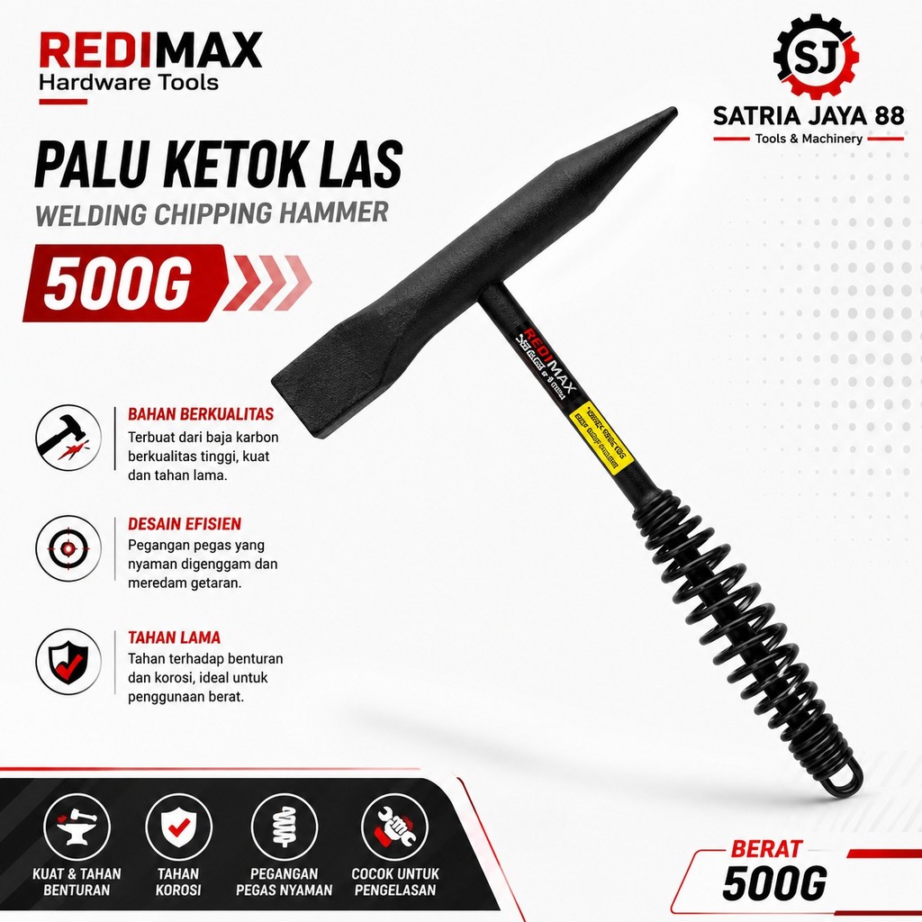 PALU KETOK KARAT CHIPPING HAMMER PALU LAS PALU KERAK LAS 500GR