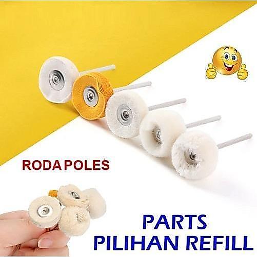 Mata Bor Kain Poles Mini Drill Wol Poles Mata Tuner Grinder Gerinda Wol Dremel Rotary Gosok Asah