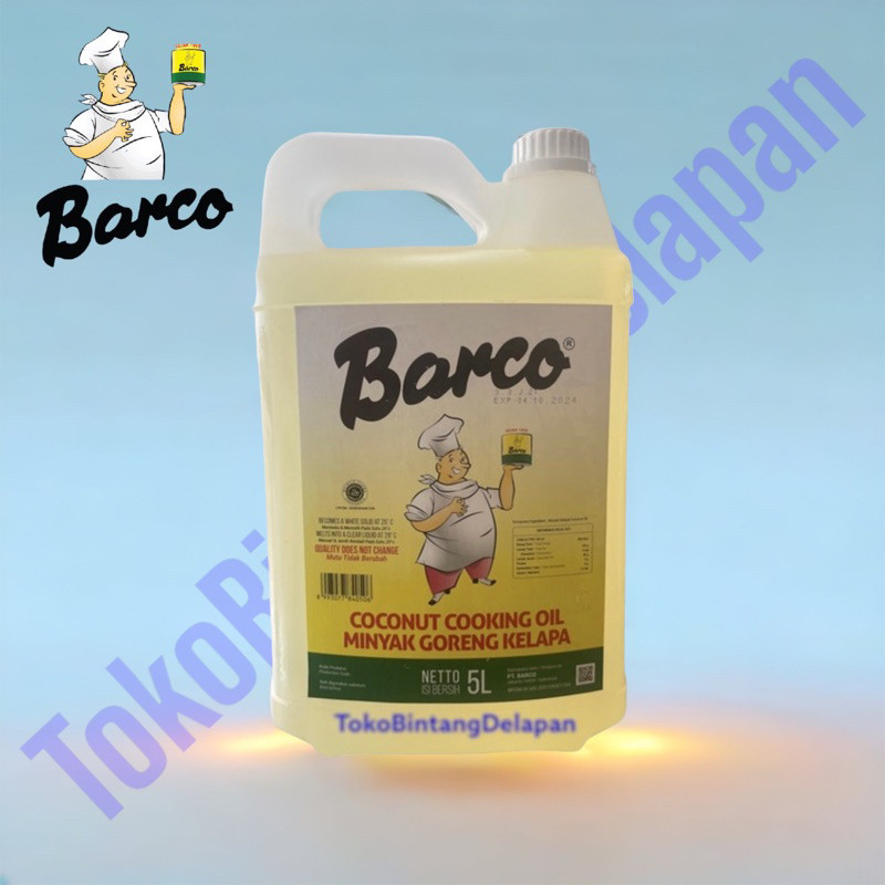

BARCO 5L (Minyak Kelapa) FREE BUBBLE WRAP(Untuk Pengiriman Cargo)