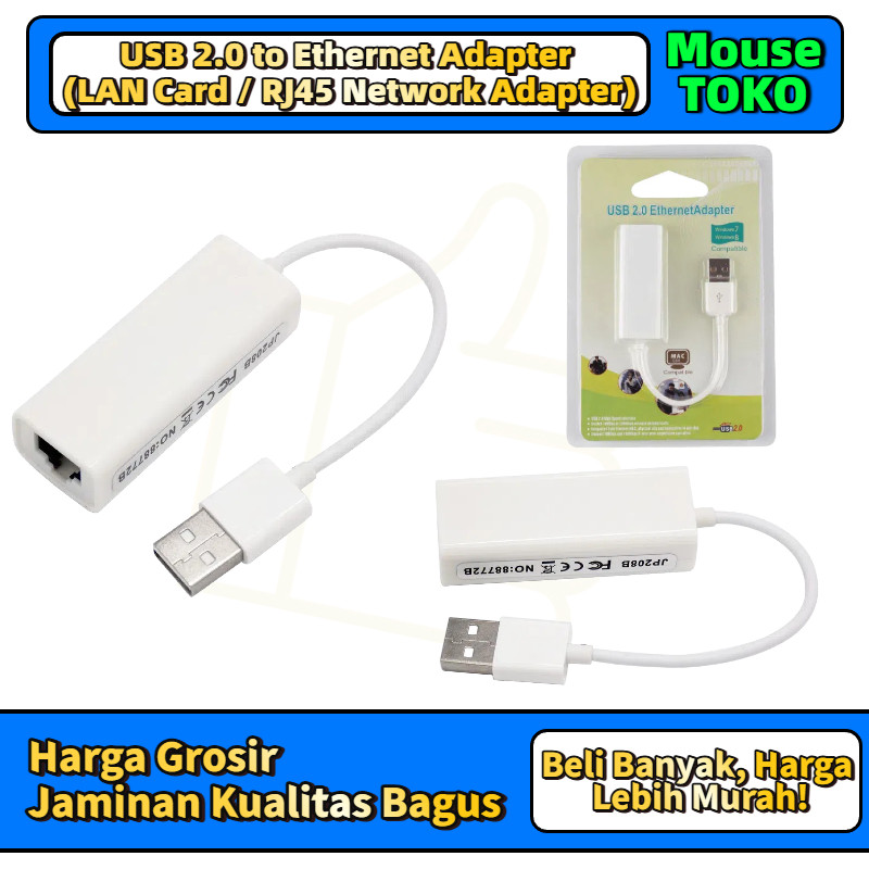 [TOKO_MOUSE] Usb to lan ethernet adapter-USB  2.0 Ethernet Adapter/Converter USB to LAN/USB To Ether