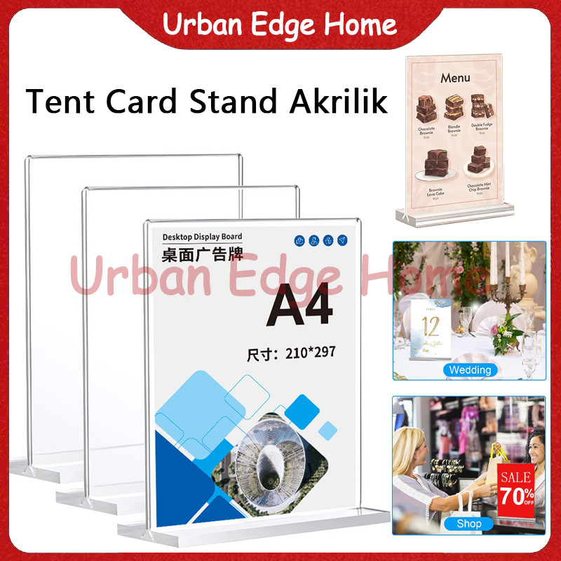 

Mika Display Brosur A4 A5 A6 / Tent Card Akrilik / Tempat Brosur