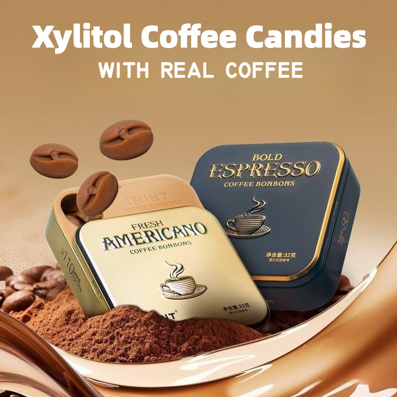 

Permen Kopi Sugar-Free Xylitol Coffee Candy Anti Kantuk Penyegar Mulut - 32gr