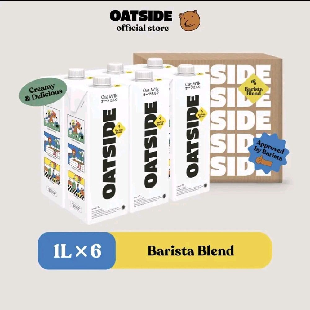 

OATSIDE BARISTA BLEND - SUSU OATSIDE PUTIH 6 PCS X 1 LITER