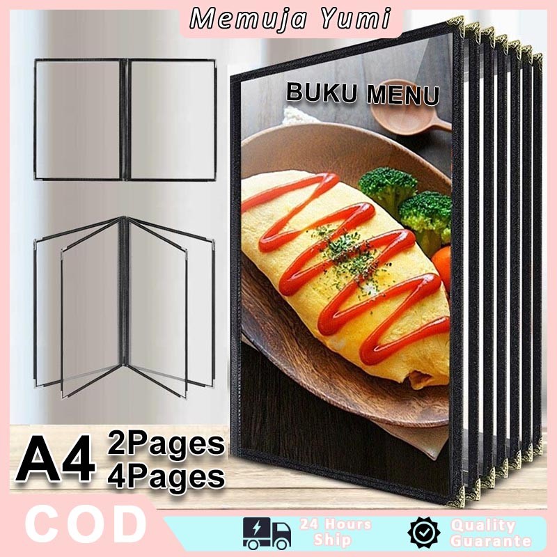 

Buku Menu A4 Pelindung Sampul Menu Restaurant /Menu Covers Kulit Cover Pelindung Menu