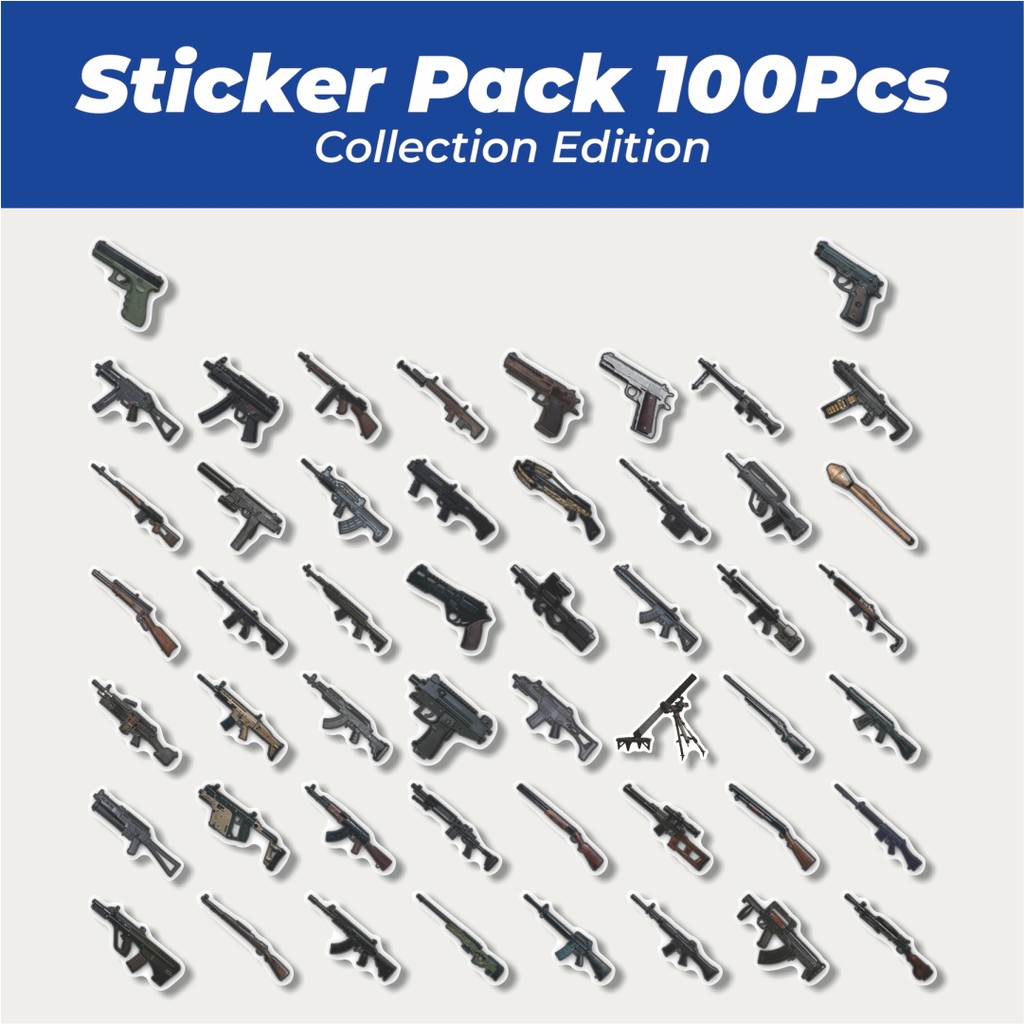 

Hot Stiker Game PUBG Weapons Lucu Anti Air Stikers Berperekat Waterproof Sticker Decal Buat Motor Helm Buku Journal Koper Casing HP Laptop Botol Minum