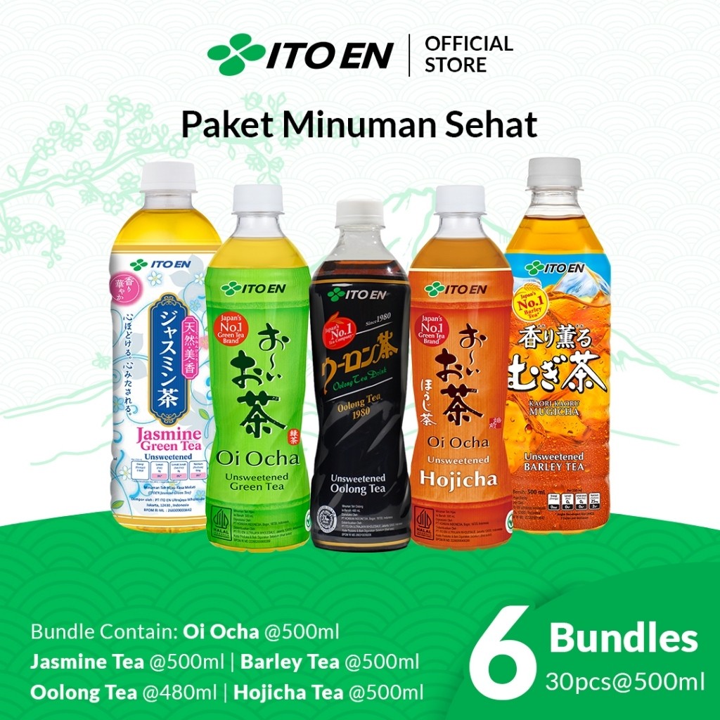

ITO EN Paket Minuman Sehat No Sugar 6 Bundle isi 30 pcs - 5 Varian Rasa Khusus Instant
