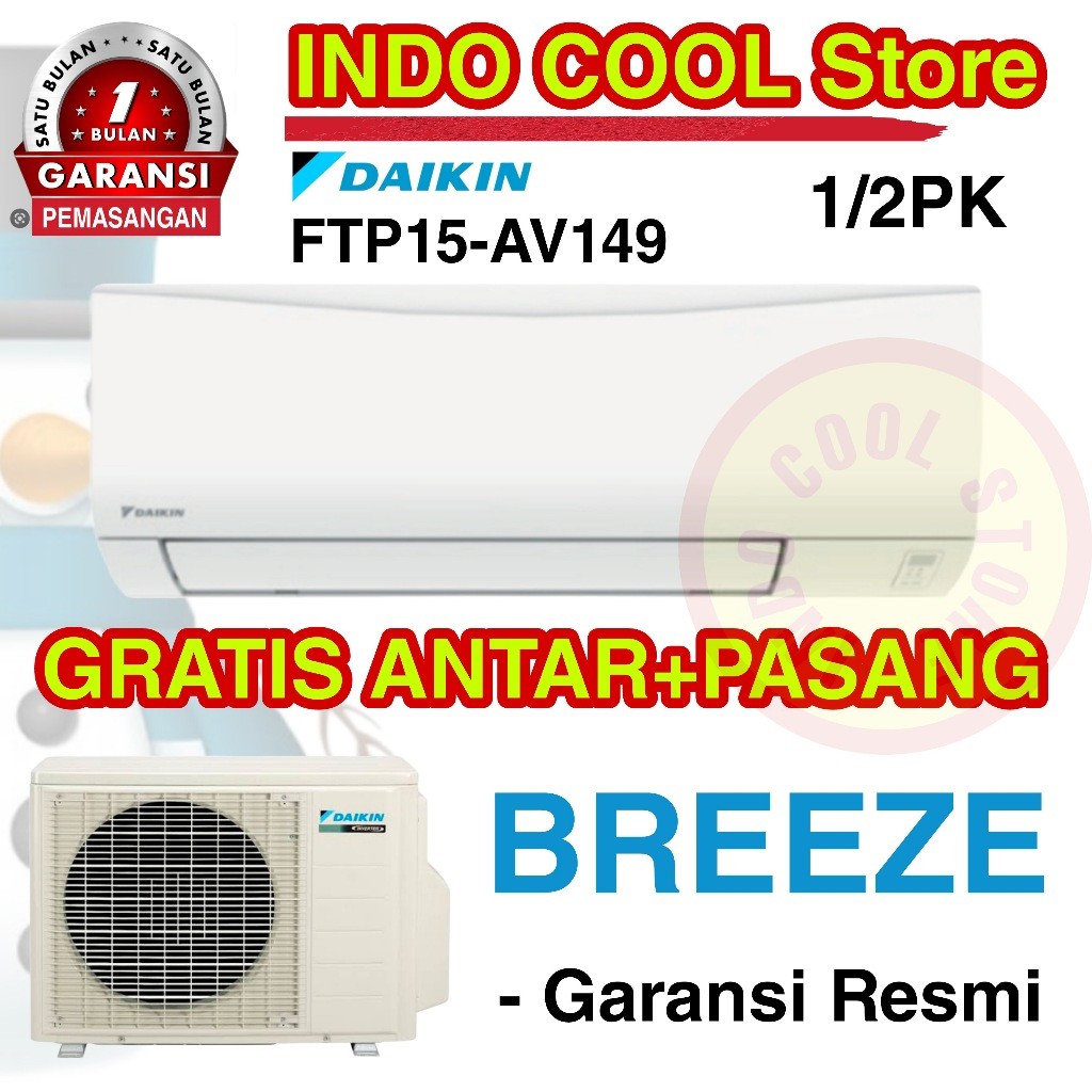 NEW Ac Daikin Split 1/2 PK Low Watt 5000 Btu/h