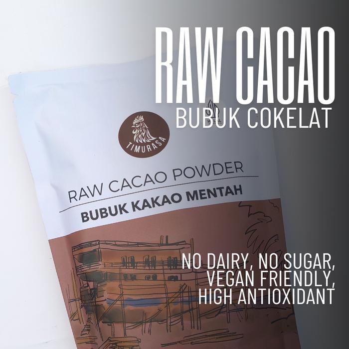 

promo Bubuk Cokelat Raw Cacao Premium Timurasa 125g Bebas gula Bebas Susu Chocolate terlaris