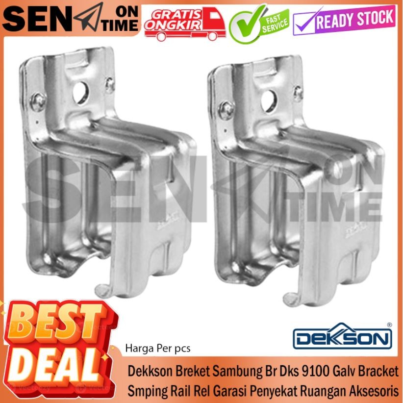 Dekkson Breket Sambung Br Dks 9100 Galv Bracket Smping Rail Rel Rell Garasi Penyekat Ruangan Aksesor