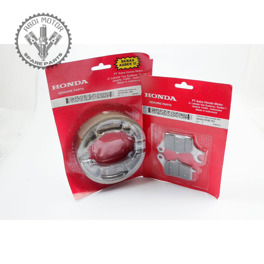 kampas rem honda beat - kampas rem belakang beat fi KVB - KZL Motor