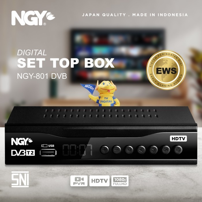 NGY Digital Set Top Box HD / STB DVB T2 Receiver | 801 NAGOYA