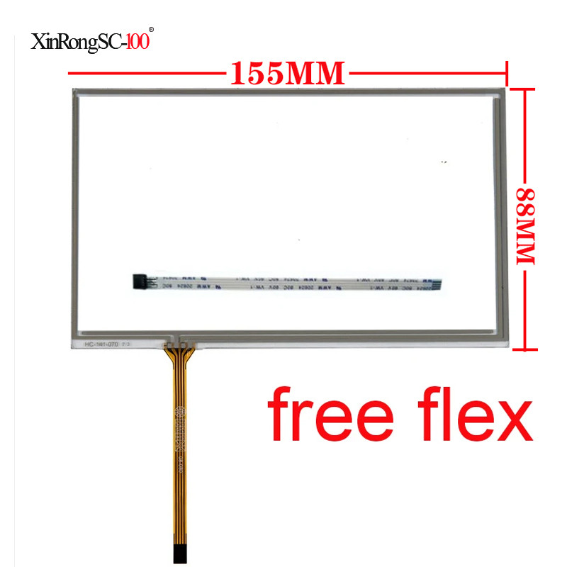 FOR Pioneer AVH-295BT DMH-G225BT compatible 6.2 in 4 lines resistance tou screen panel Tou Sensor