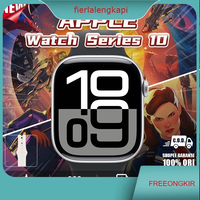 Original Apple Watch Series 10 46mm/ iWatch Series 10 Jam Pintar Tahan Air Olahraga Bluetooth For An