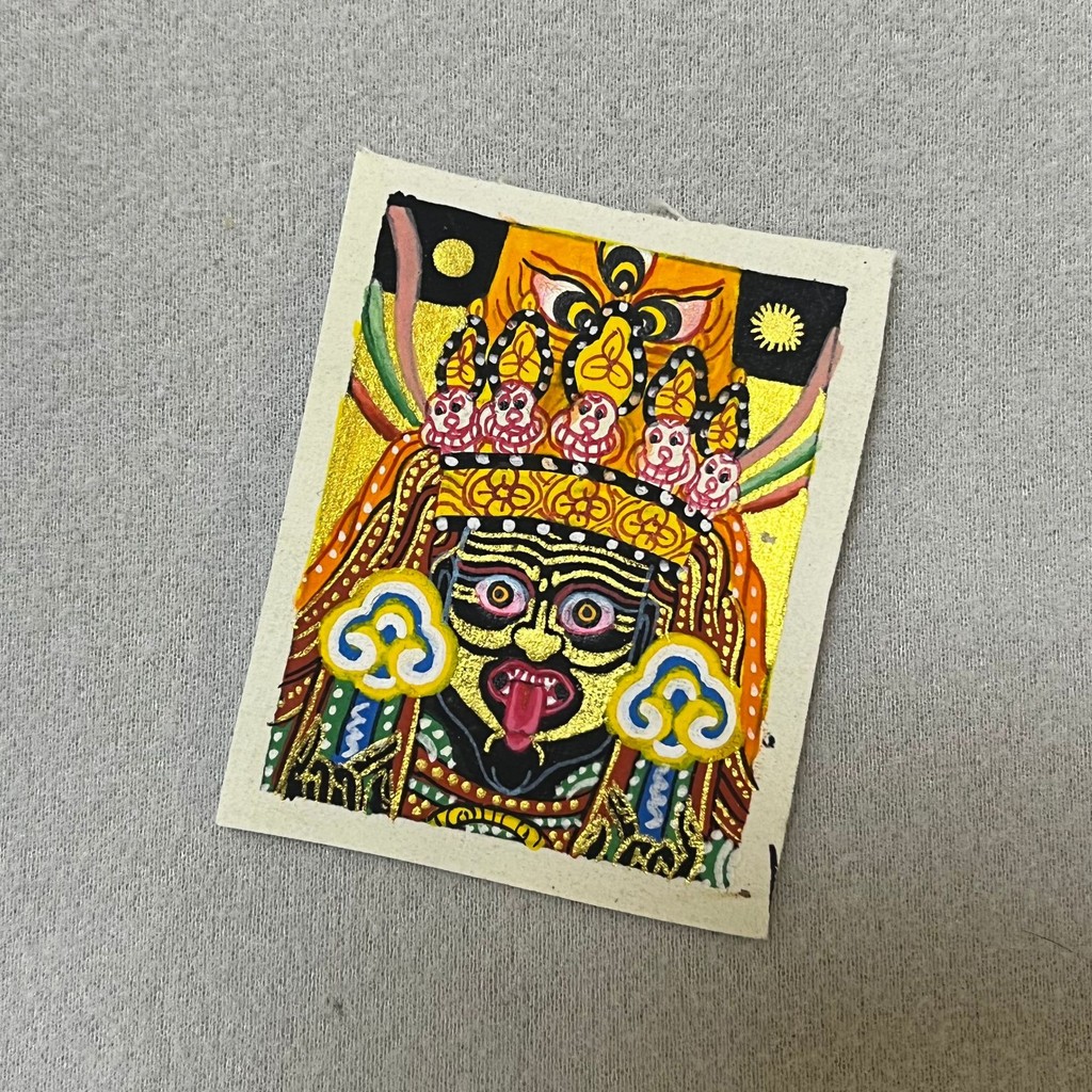 Liontin thangka yang dilukis dengan tangan murni buatan tangan thangka zakiram kehidupan masa lalu d