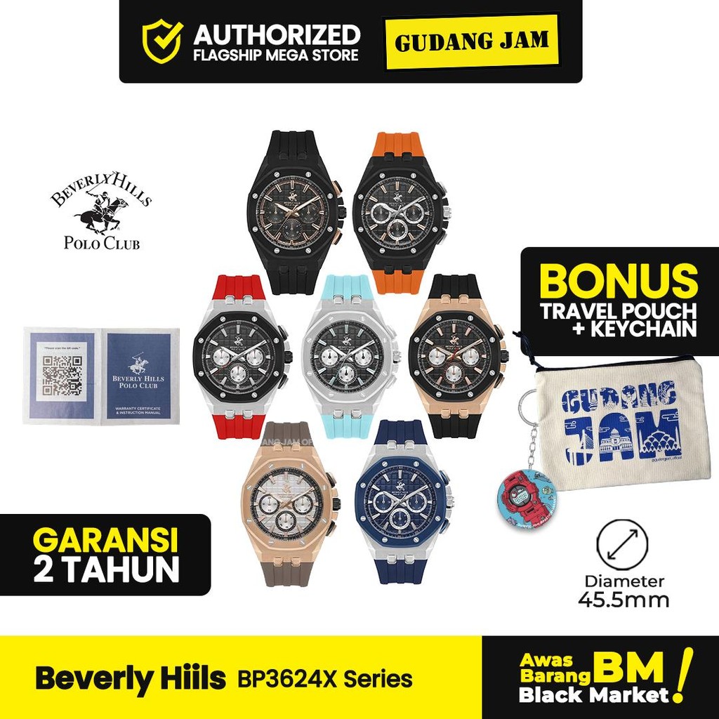 Jam Tangan Pria Polo Beverly Hills BP3624X