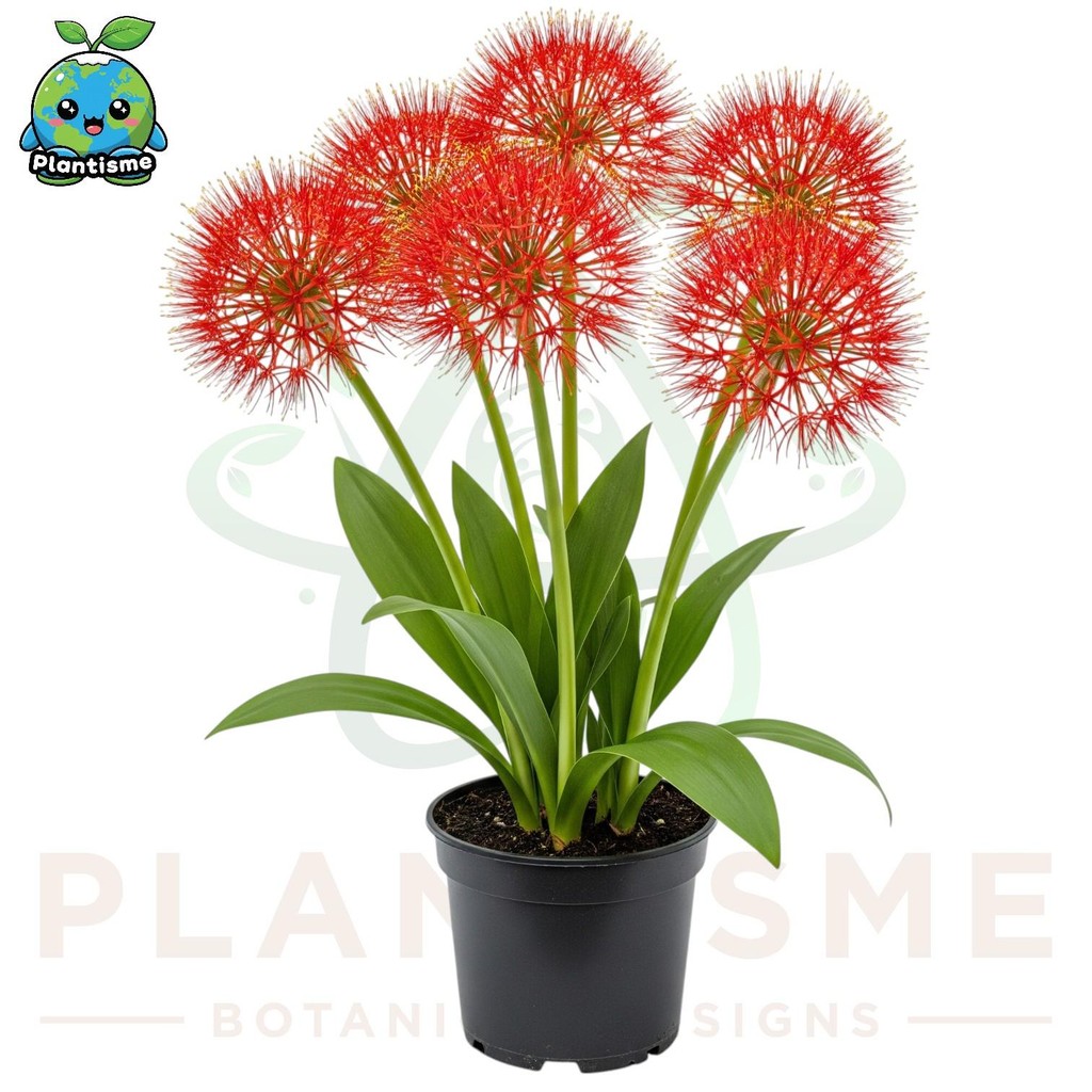 Tanaman Hias – Fireworks Blood Lily Scadoxus multiflorus Kembang Merah Bunga Desember Bibit Umbi Hia