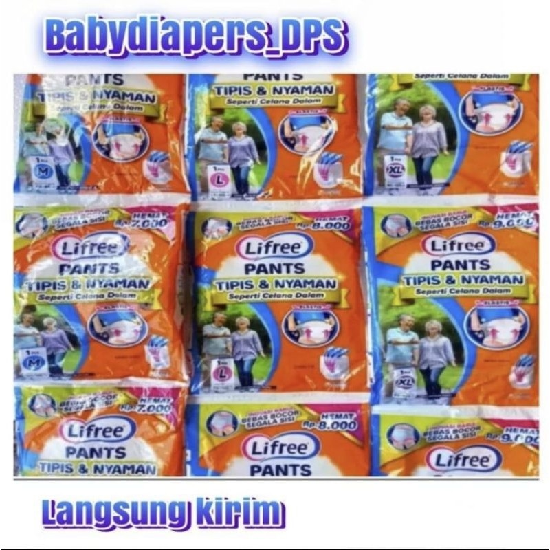 

LIFREE POPOK DEWASA PANTS & PEREKAT M20/L20/XL20/XXL20