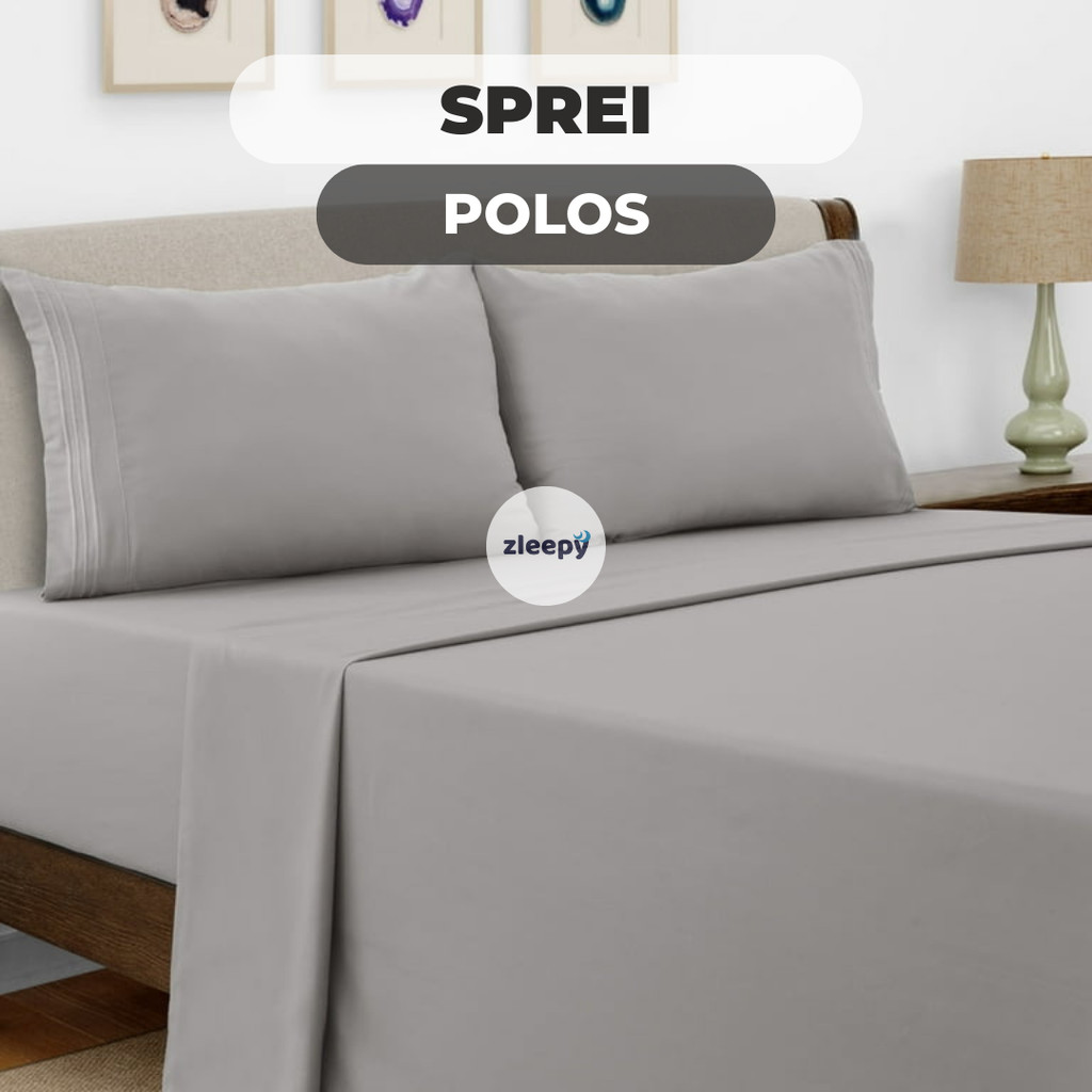 Sprei Saja Polos Tinggi 30cm 90x200, 120x200, 160x200, 180x200  - Sprei Polos Homemade Tinggi 30cm