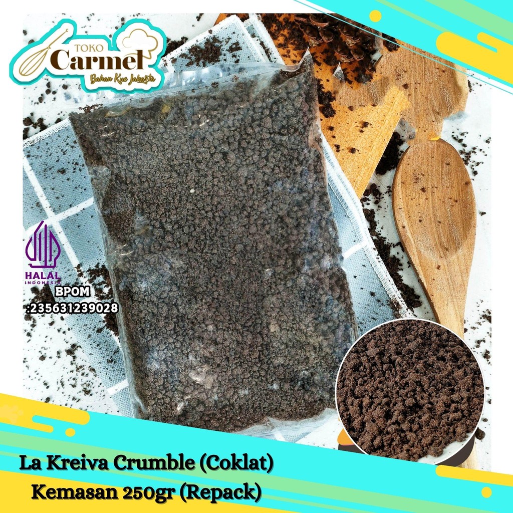 

La Kreiva Cookie Crumb Kasar 250gr - Remahan Biskuit Warna Warni