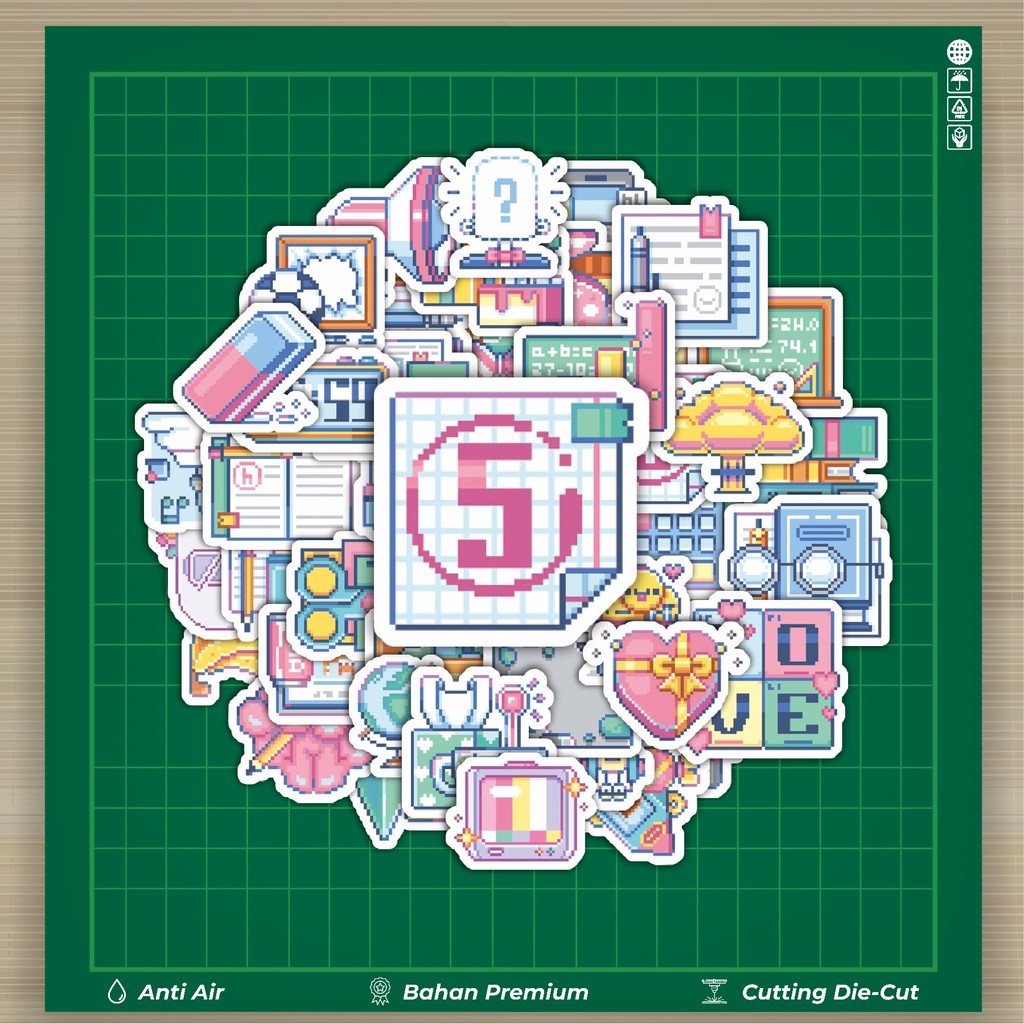 

HOT 50 PCS STIKER Stiker Kartun Grid Notebook Stiker Fashion Cars Decal Dingin Kartu Album Custom Vinyl Anti Air- Sticker Aesthetic Buku Journal Koper Casing HP Tablet Laptop Helm Motor Botol Minum