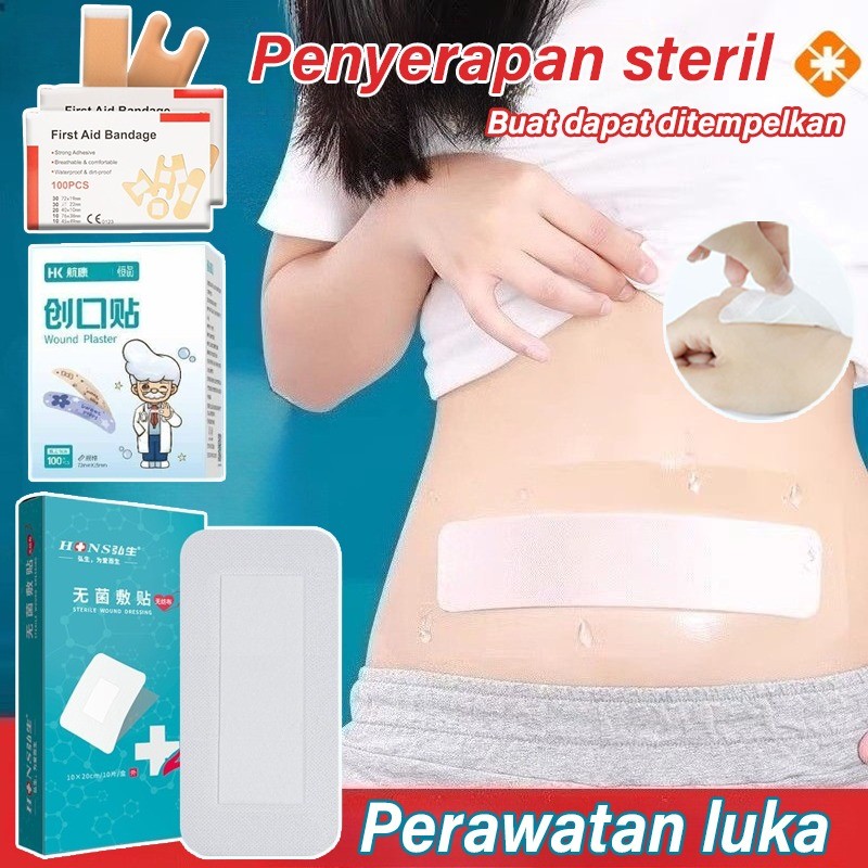 30PCS Anti Air Plester Putih Medis Perekat Perban Micropore Untuk Luka Perban Luka Operasi Besar Kas